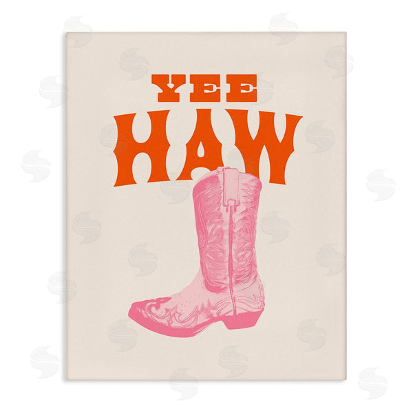 stupell industries Victoria Barnes | Yee Haw Cowboy Boot Wall Art