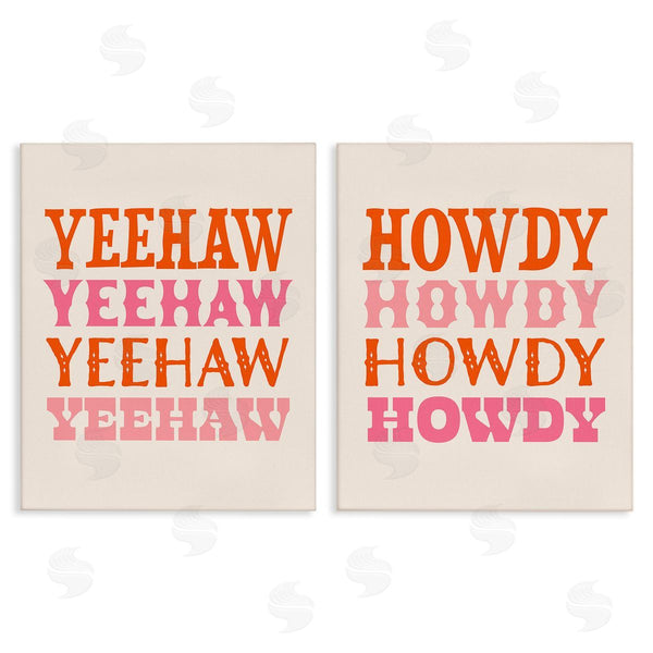 stupell industries Victoria Barnes | Yeehaw & Howdy Typography Wall Art