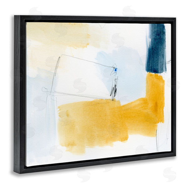 Stupell Industries Victoria Barnes | Yellow And Blue Abstract Wall Art