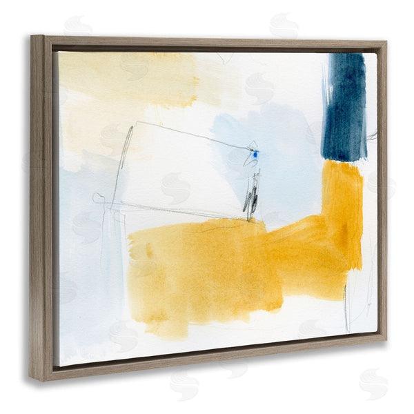 Stupell Industries Victoria Barnes | Yellow And Blue Abstract Wall Art