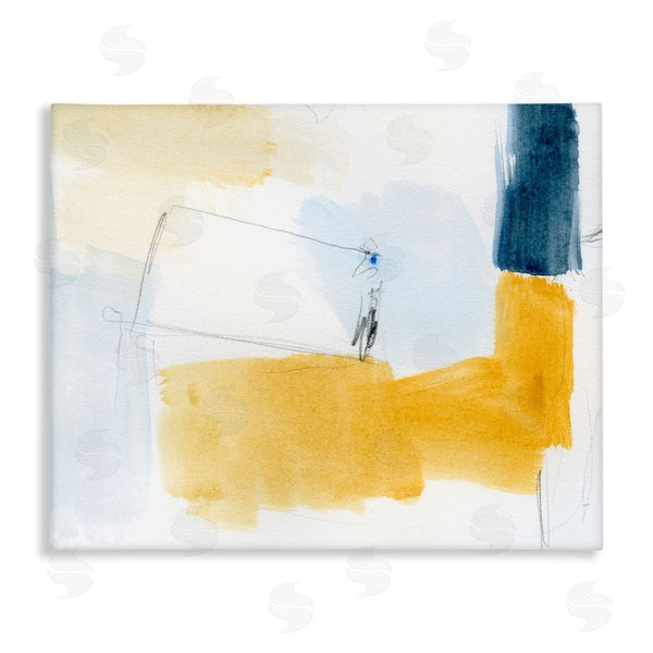 stupell industries Victoria Barnes | Yellow and Blue Abstract Wall Art