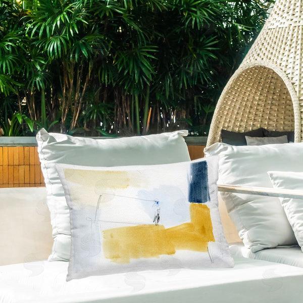 Stupell Industries Victoria Barnes | Yellow & Blue Abstract