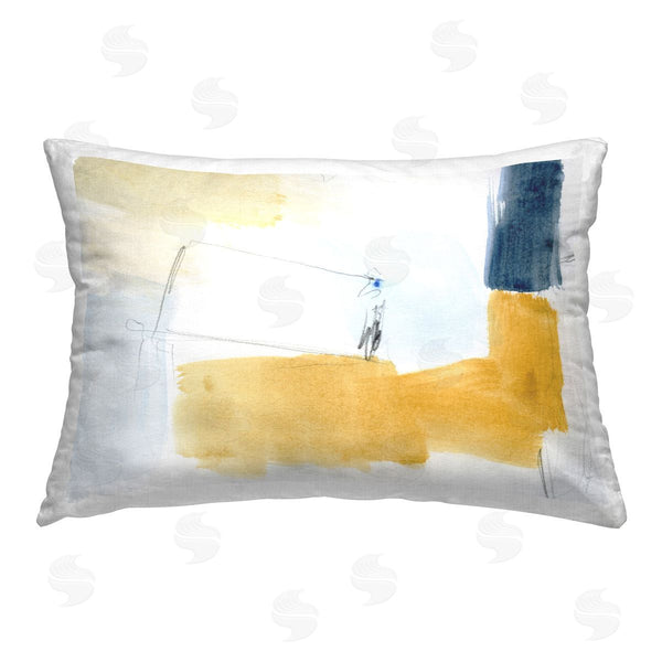 stupell industries Victoria Barnes | Yellow & Blue Abstract