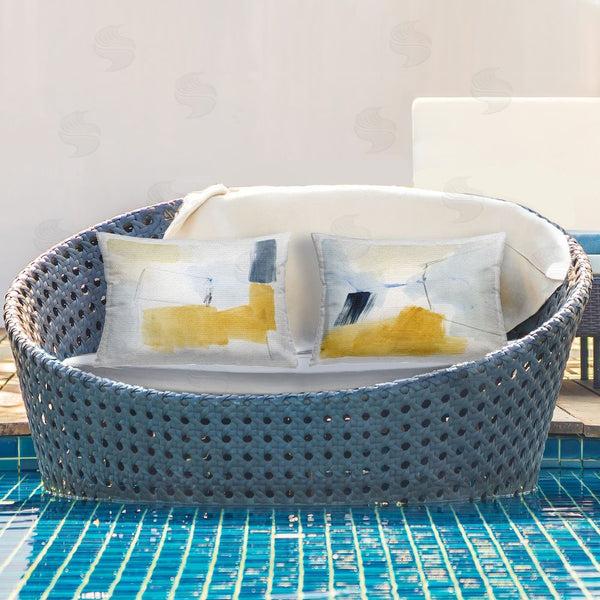 Stupell Industries Victoria Barnes | Yellow Patchy Abstract