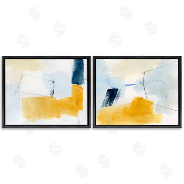 Stupell Industries Victoria Barnes | Yellow Patchy Abstract Wall Art