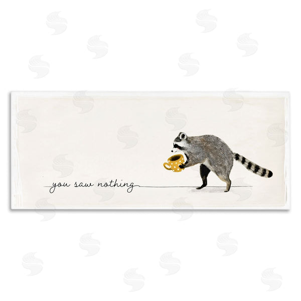 stupell industries Victoria Barnes | You Saw Nothing Raccoon Wall Art