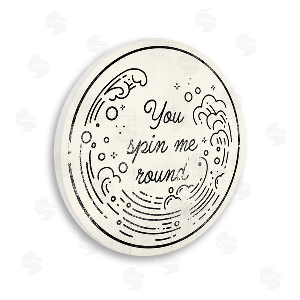 stupell industries Victoria Barnes | You Spin Me Round Nautical Romantic Waves Splashing Wall Art