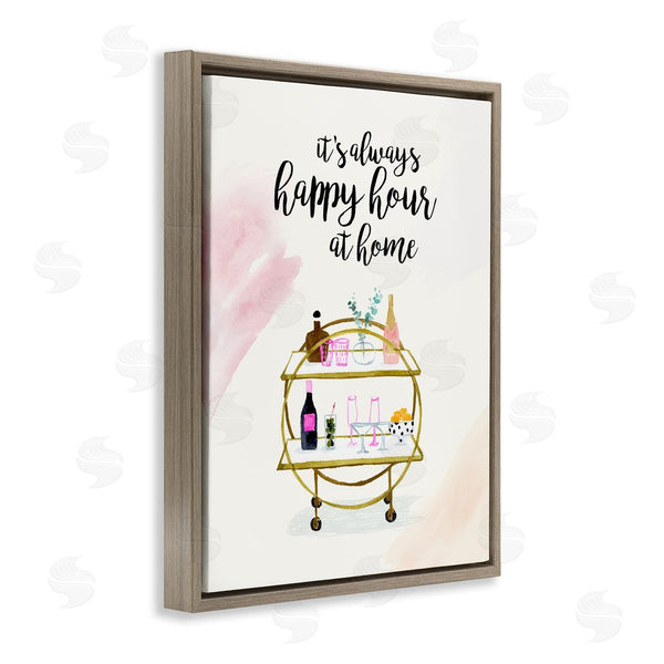 Stupell Industries Victoria Borges | Always Happy Hour Home