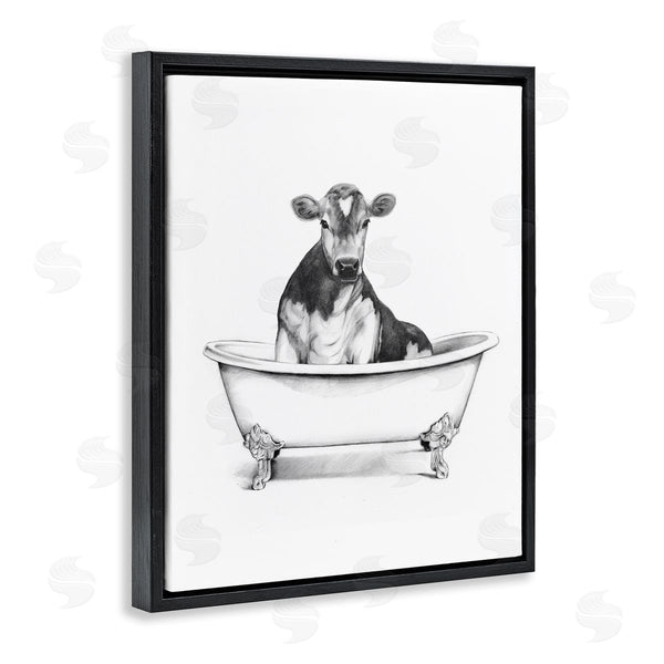 Stupell Industries Victoria Borges | Antique Tub With Cow