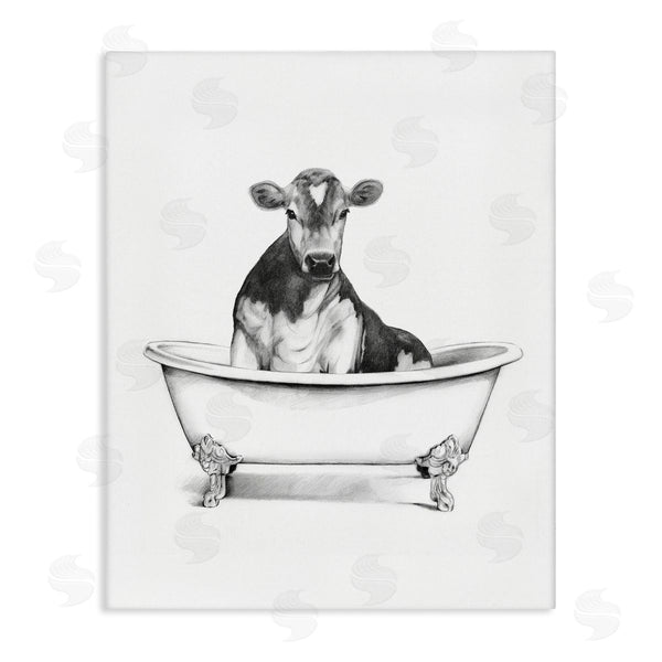 stupell industries Victoria Borges | Antique Tub with Cow