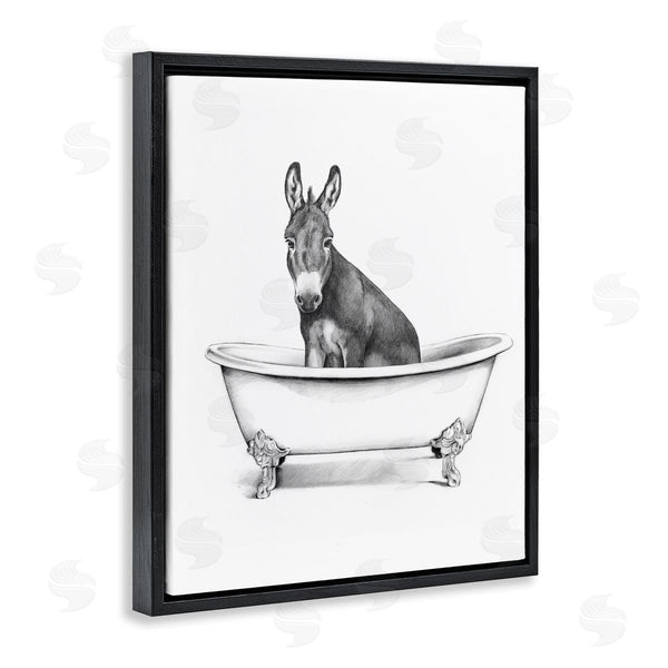 Stupell Industries Victoria Borges | Antique Tub With Donkey