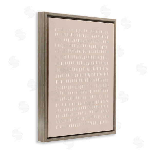 Stupell Industries Victoria Borges | Beige Dash Pattern Wall Art