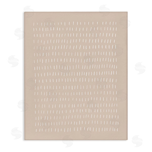 stupell industries Victoria Borges | Beige Dash Pattern Wall Art