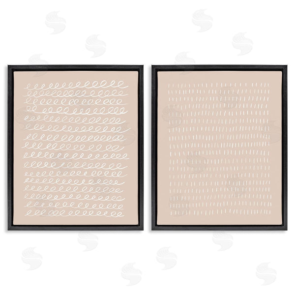 Stupell Industries Victoria Borges | Beige Minimal Scribbles Wall Art