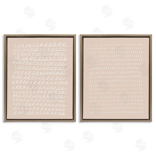 Stupell Industries Victoria Borges | Beige Minimal Scribbles Wall Art