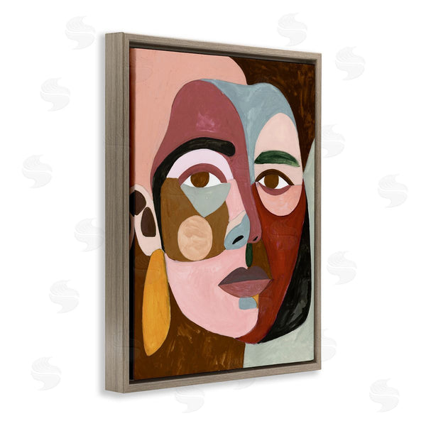 Stupell Industries Victoria Borges | Contemporary Abstract Face Wall Art
