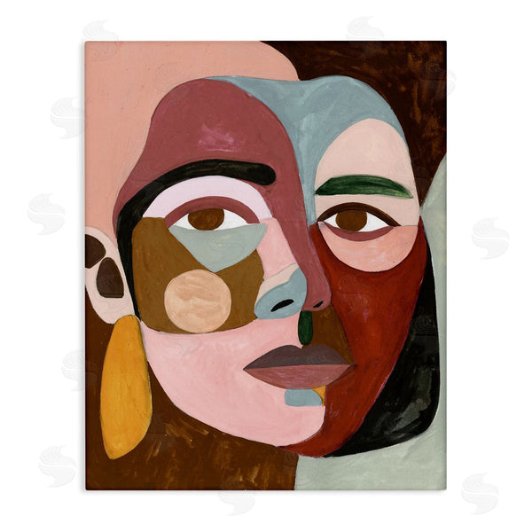 stupell industries Victoria Borges | Contemporary Abstract Face Wall Art