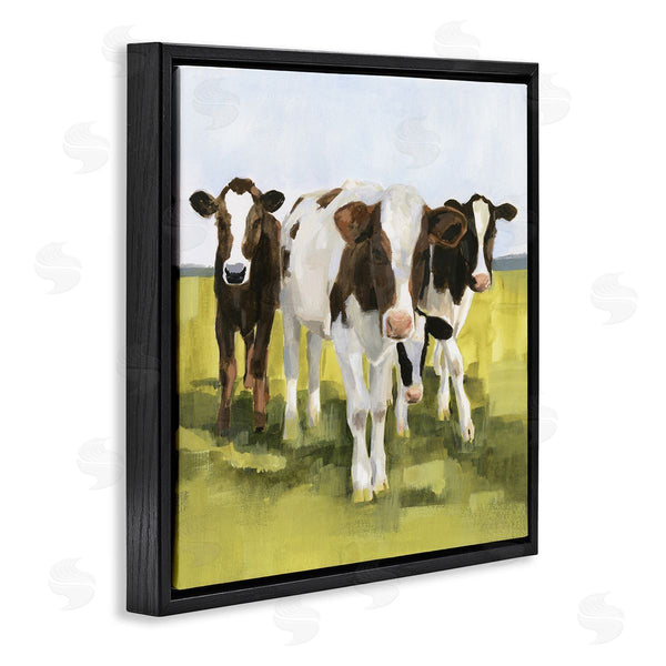Stupell Industries Victoria Borges | Country Cows Rural Painting Wall Art