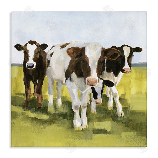 stupell industries Victoria Borges | Country Cows Rural Painting Wall Art