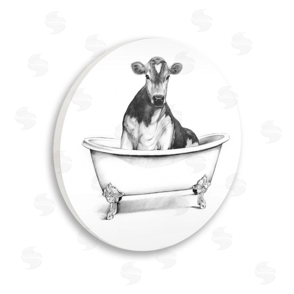 stupell industries Victoria Borges | Cow in Claw Tub Wall Art