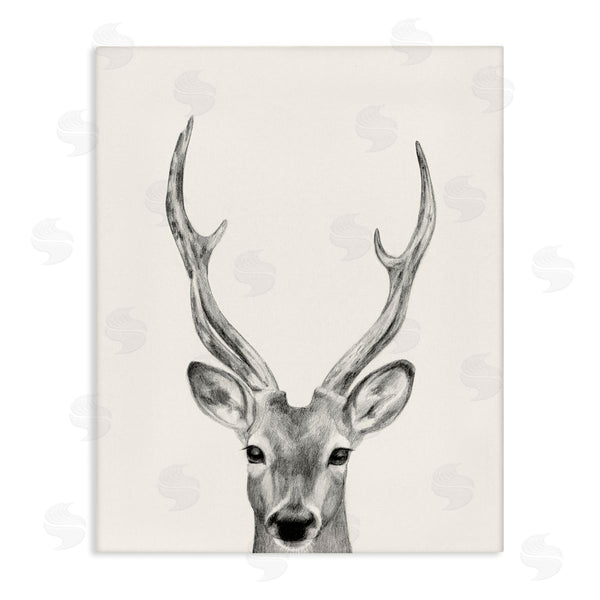 stupell industries Victoria Borges | Deer Portrait Grey