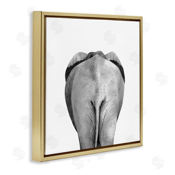 Stupell Industries Victoria Borges | Elephant Butt Portrait