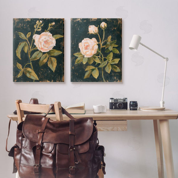 Stupell Industries Victoria Borges | Enchanted Vintage Pink Rose Florals Wall Art