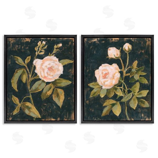 Stupell Industries Victoria Borges | Enchanted Vintage Pink Rose Florals Wall Art