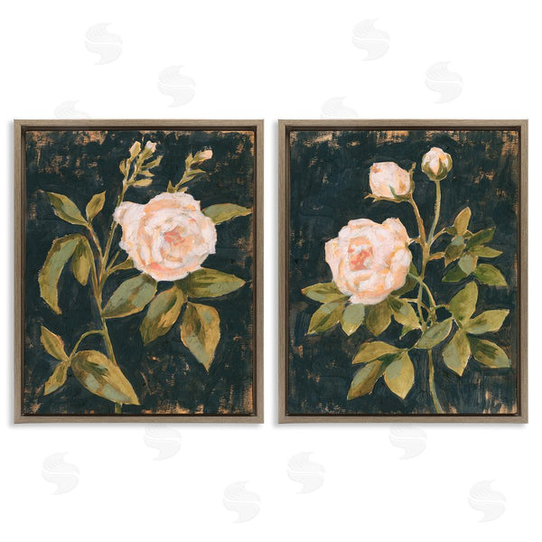 Stupell Industries Victoria Borges | Enchanted Vintage Pink Rose Florals Wall Art