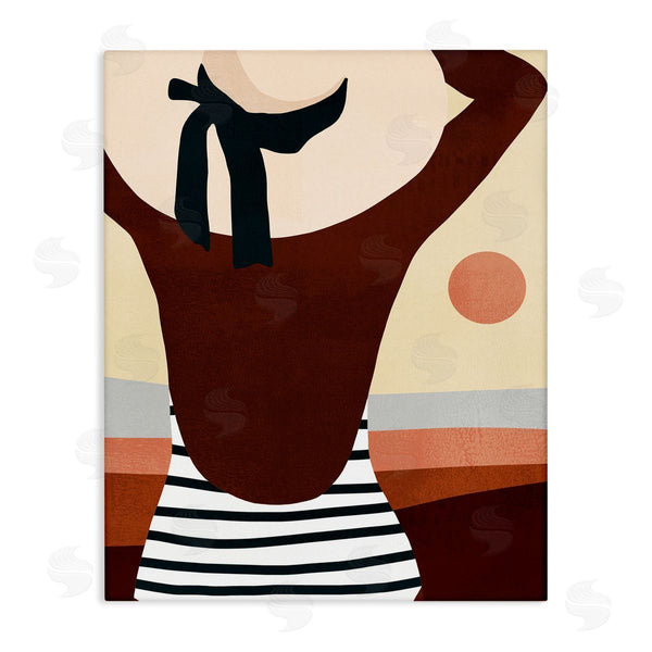 stupell industries Victoria Borges | Female Back at Beach Coast
