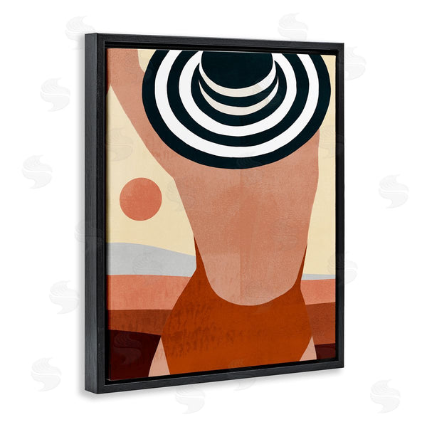Stupell Industries Victoria Borges | Female Back At Summer Coast