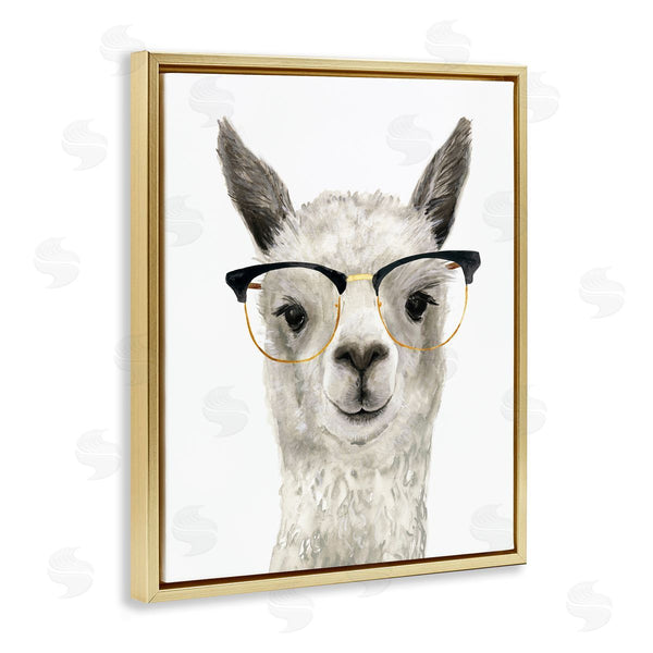 Stupell Industries Victoria Borges | Hipster Llama In Glasses