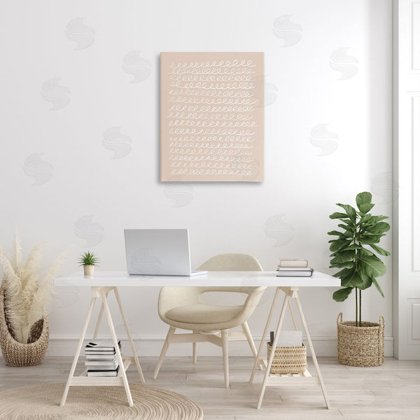 Stupell Industries Victoria Borges | Modern Beige Squiggle Wall Art