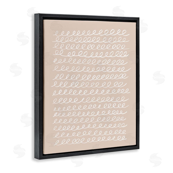 Stupell Industries Victoria Borges | Modern Beige Squiggle Wall Art