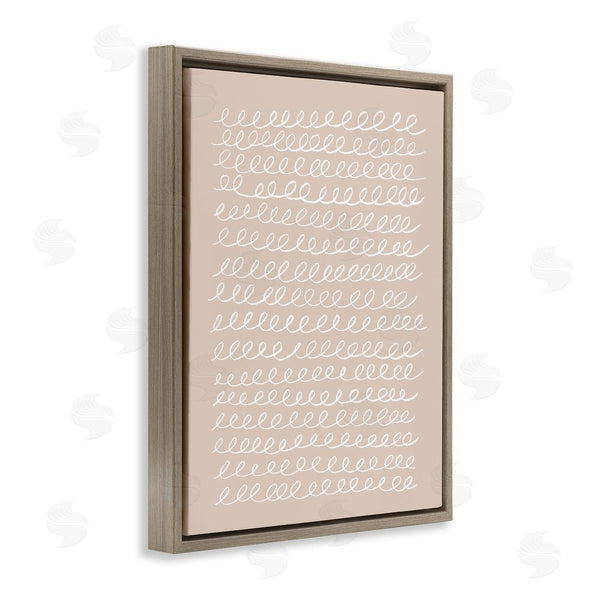 Stupell Industries Victoria Borges | Modern Beige Squiggle Wall Art