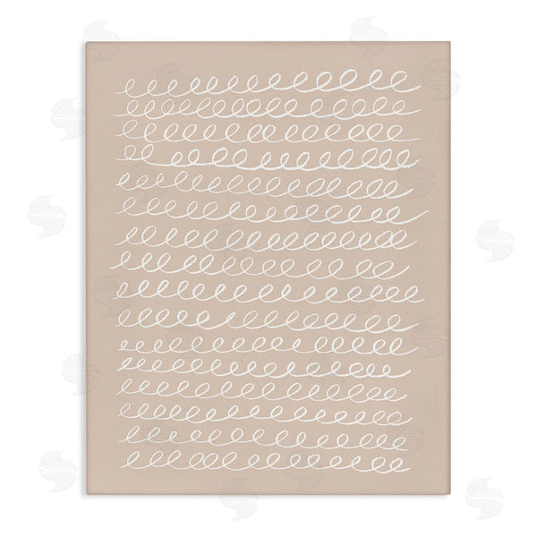 stupell industries Victoria Borges | Modern Beige Squiggle Wall Art