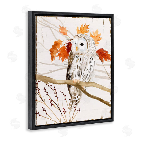 Stupell Industries Victoria Borges | Owl In Autumnal Forest