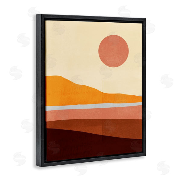 Stupell Industries Victoria Borges | Pink Sun Over Beach Coast