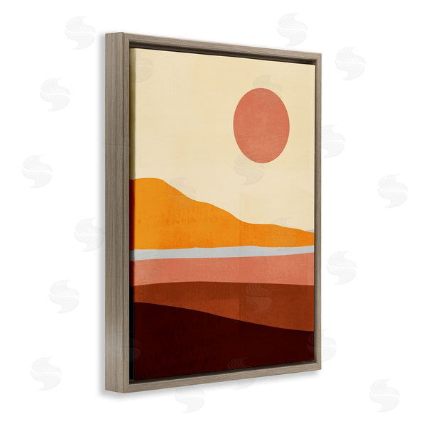 Stupell Industries Victoria Borges | Pink Sun Over Beach Coast