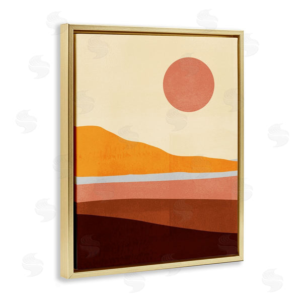 Stupell Industries Victoria Borges | Pink Sun Over Beach Coast