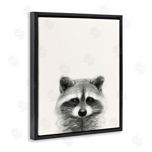 Stupell Industries Victoria Borges | Raccoon Portrait Grey