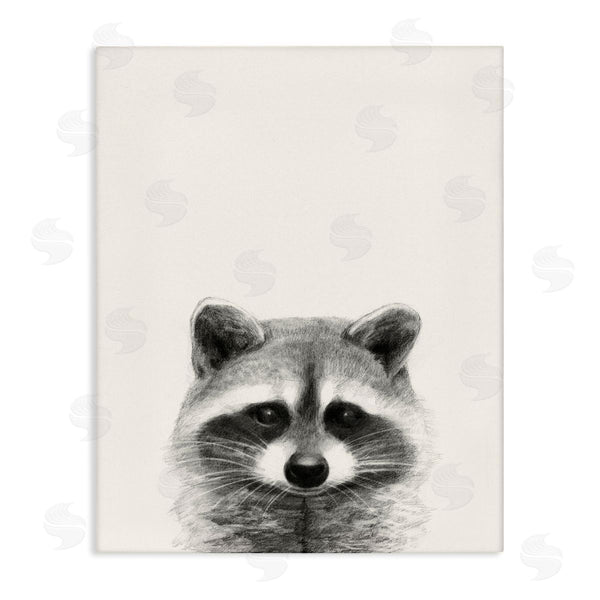 stupell industries Victoria Borges | Raccoon Portrait Grey