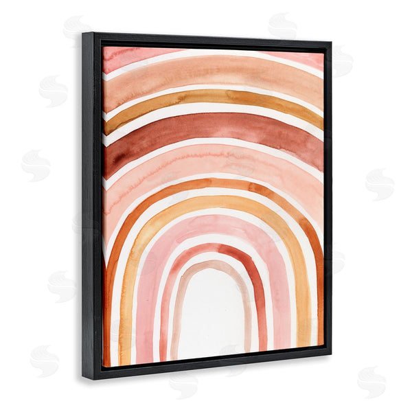Stupell Industries Victoria Borges | Rainbow Warm Red Shades