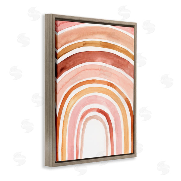 Stupell Industries Victoria Borges | Rainbow Warm Red Shades
