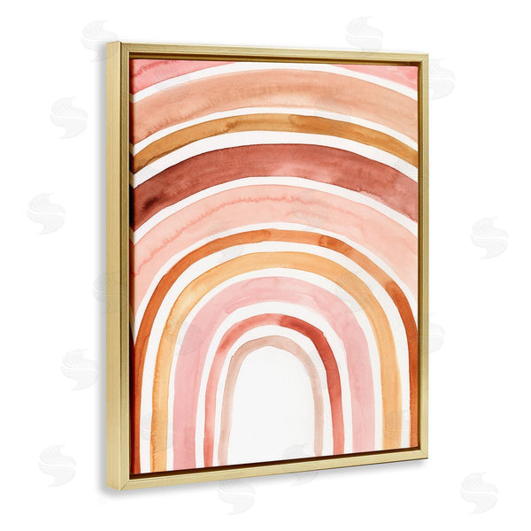 Stupell Industries Victoria Borges | Rainbow Warm Red Shades