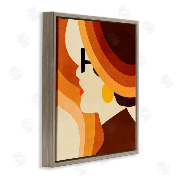 Stupell Industries Victoria Borges | Retro Shape Female Portrait