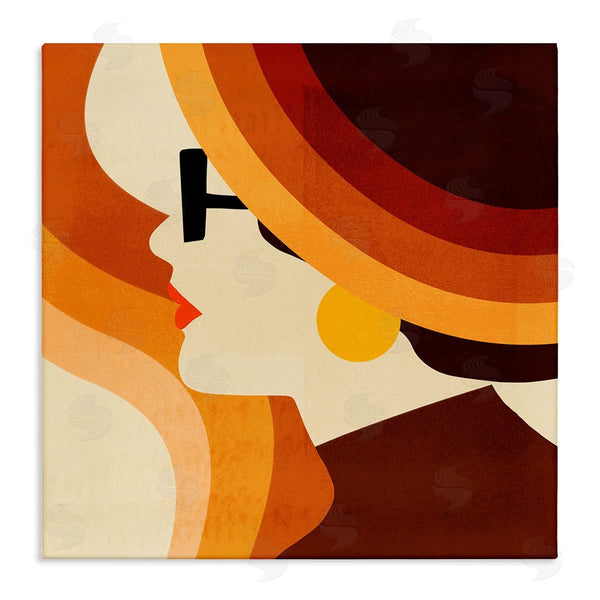 stupell industries Victoria Borges | Retro Shape Female Portrait