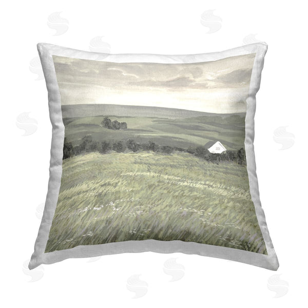 stupell industries Victoria Borges | Scenic Country Charm Printed Throw Pillow