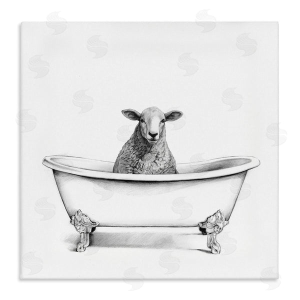 stupell industries Victoria Borges | Sheep in Bathtub Sketch