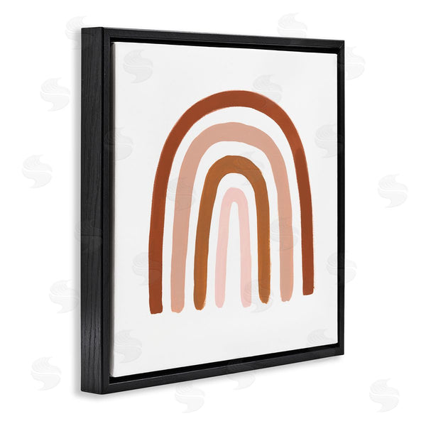 Stupell Industries Victoria Borges | Southwestern Desert Themed Rainbow Arches Pink Beige Wall Art